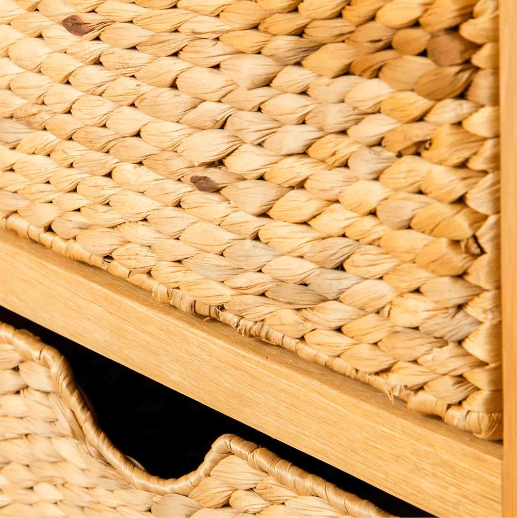 London Oak Telephone Table with Baskets
