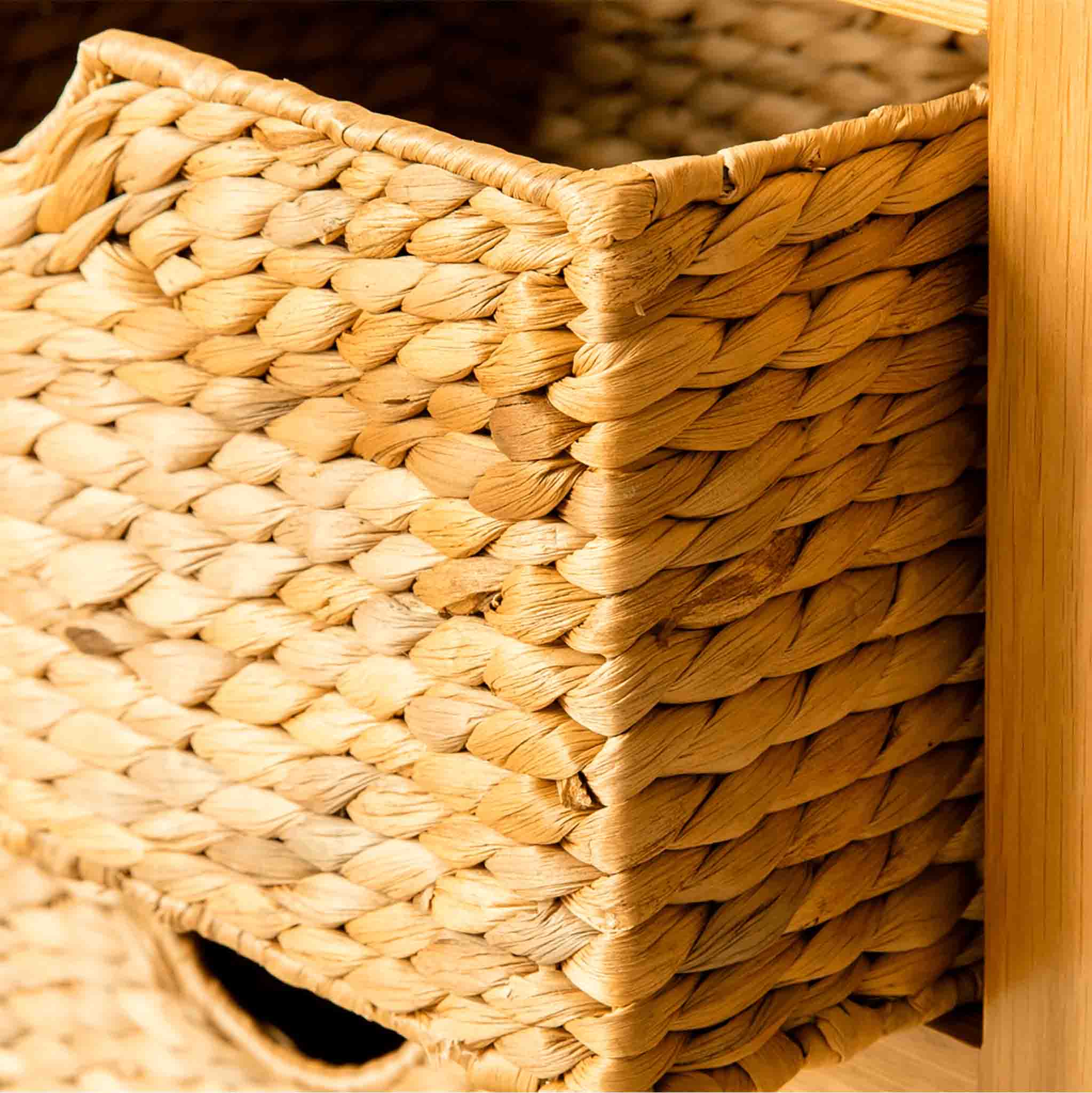London Oak Telephone Table with Baskets