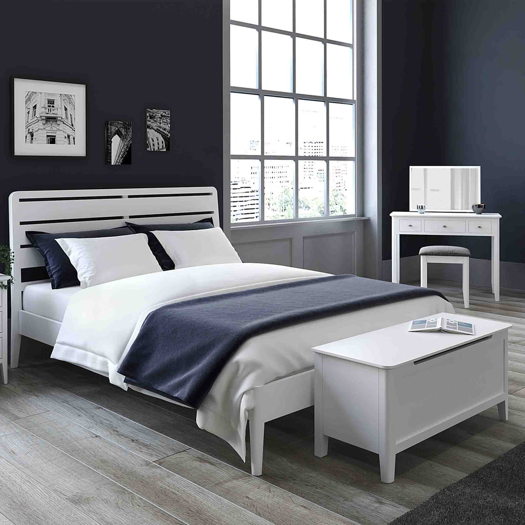 Chester White Blanket Box Ottoman