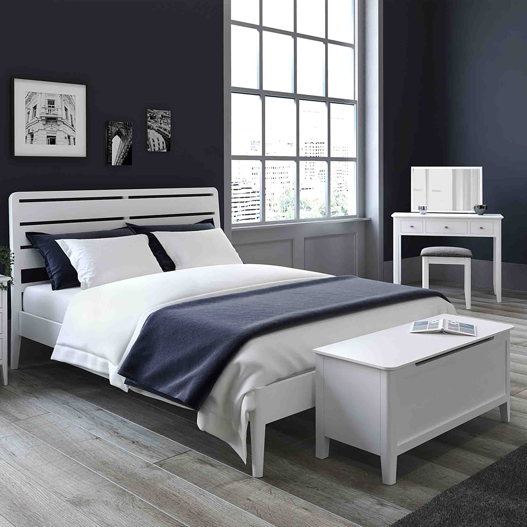 Chester White Blanket Box Ottoman
