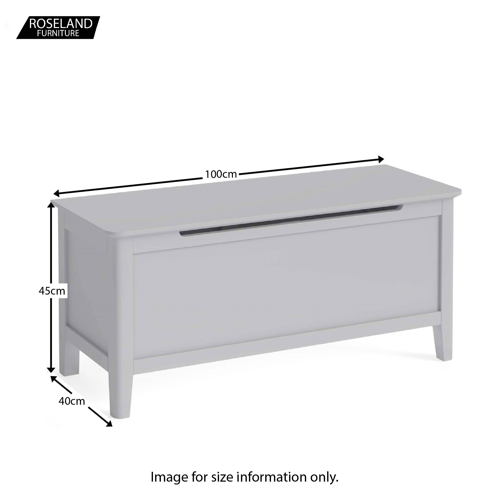 Elgin Grey Blanket Box