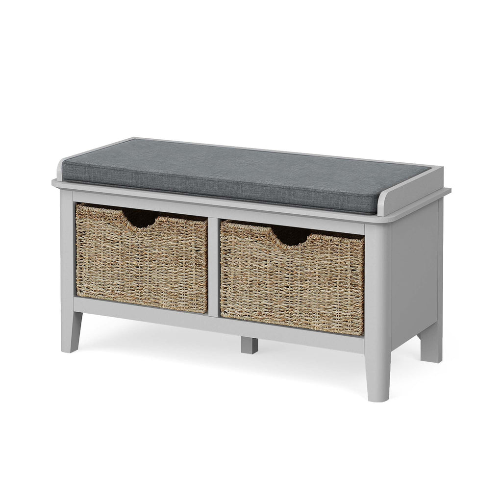 Elgin Grey Storage Bench