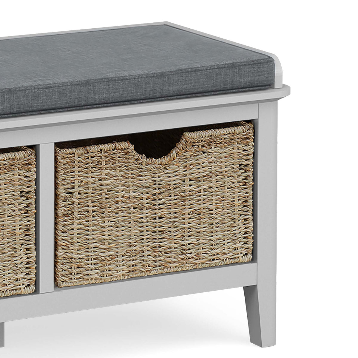 Elgin Grey Storage Bench