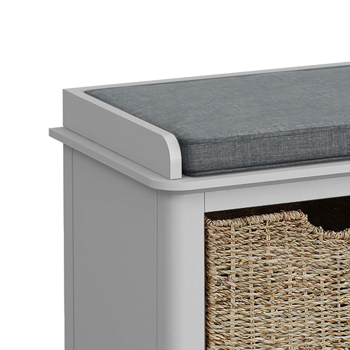 Elgin Grey Storage Bench