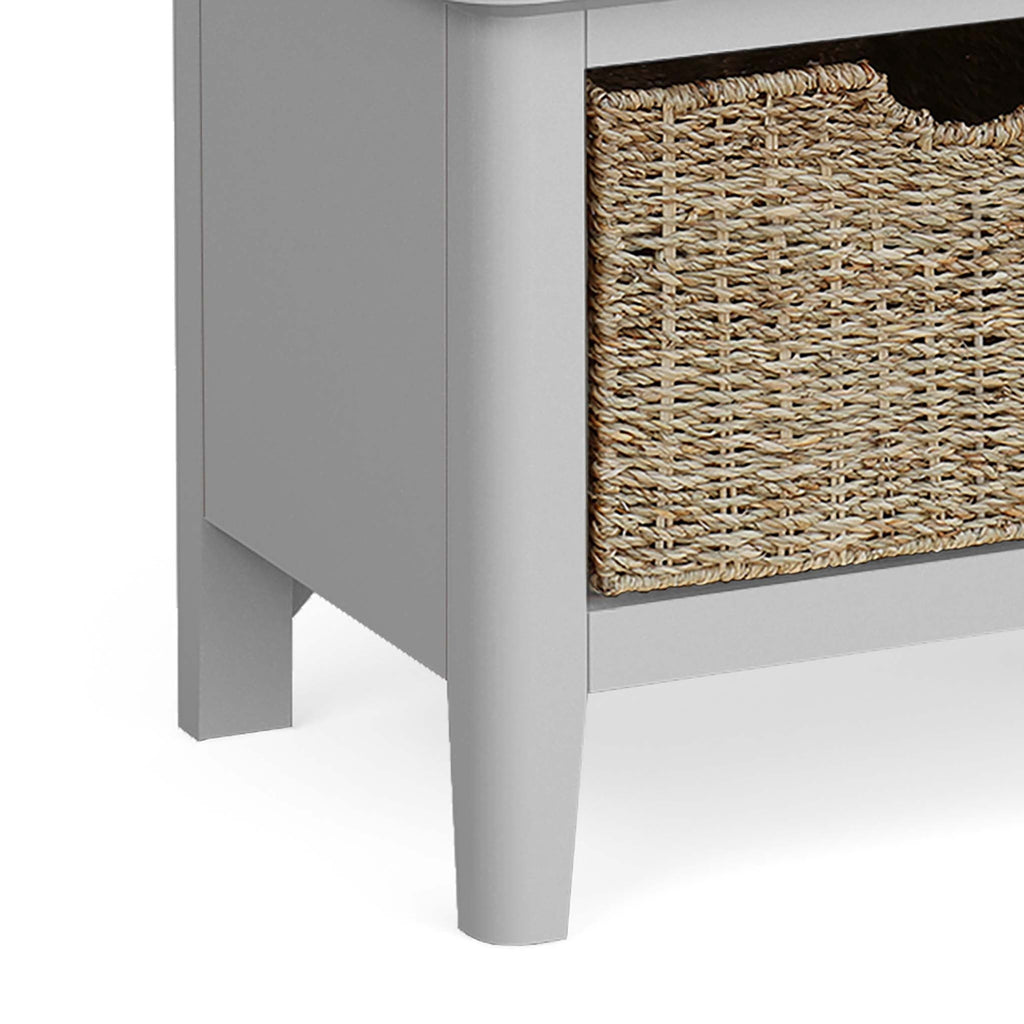 Elgin Grey Storage Bench