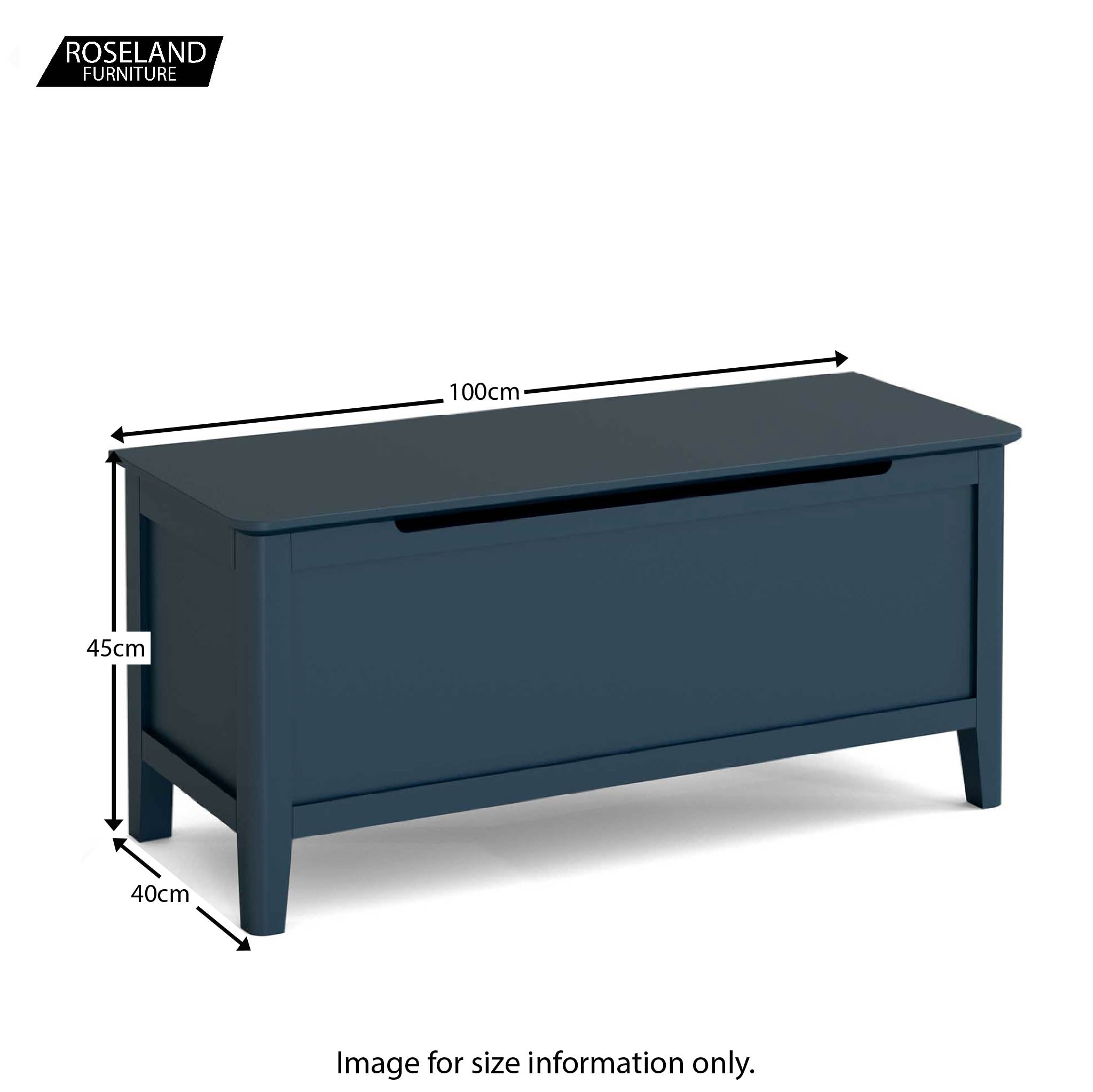 Stirling Blue Blanket Box