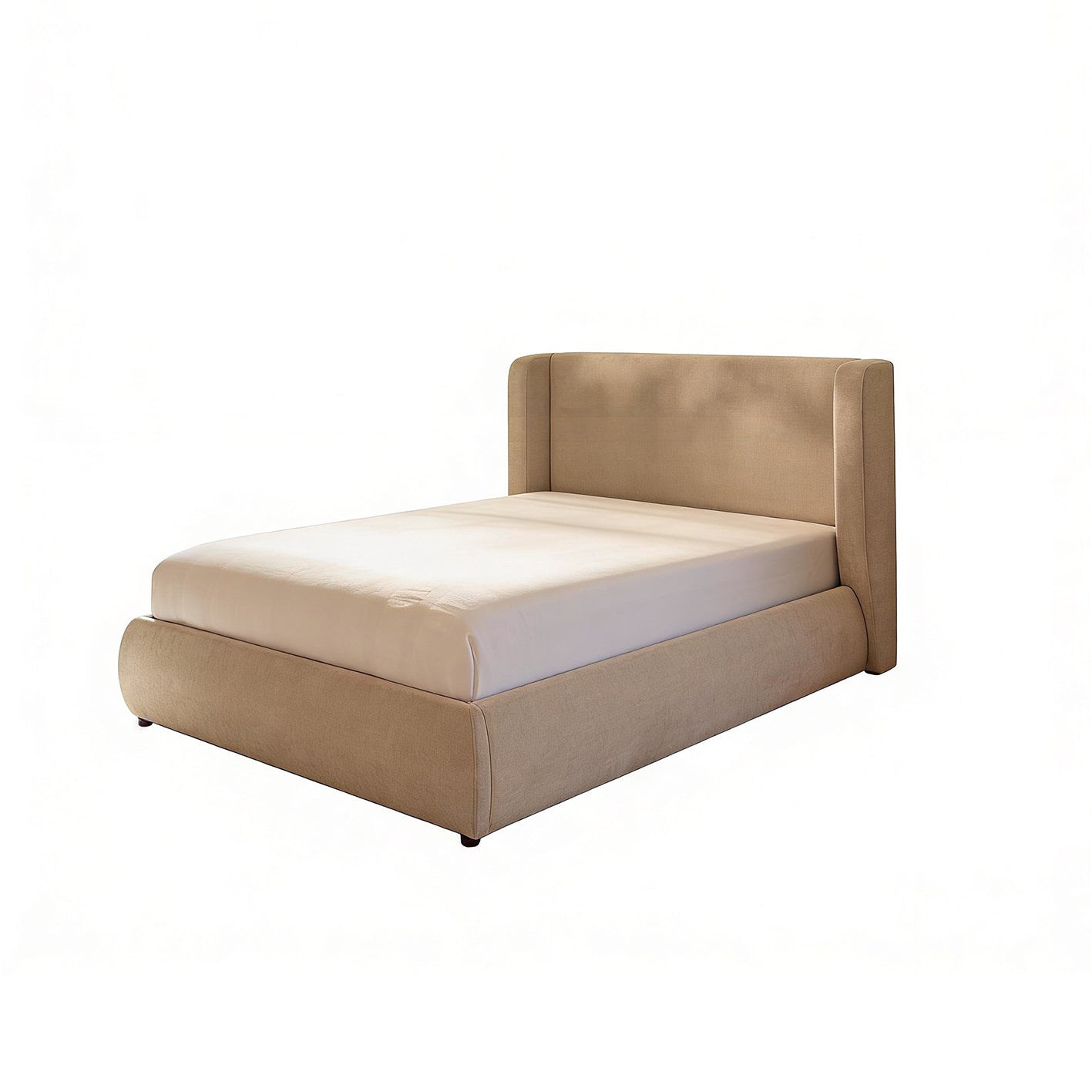 Hannah King Ottoman Bed - Mink Taupe