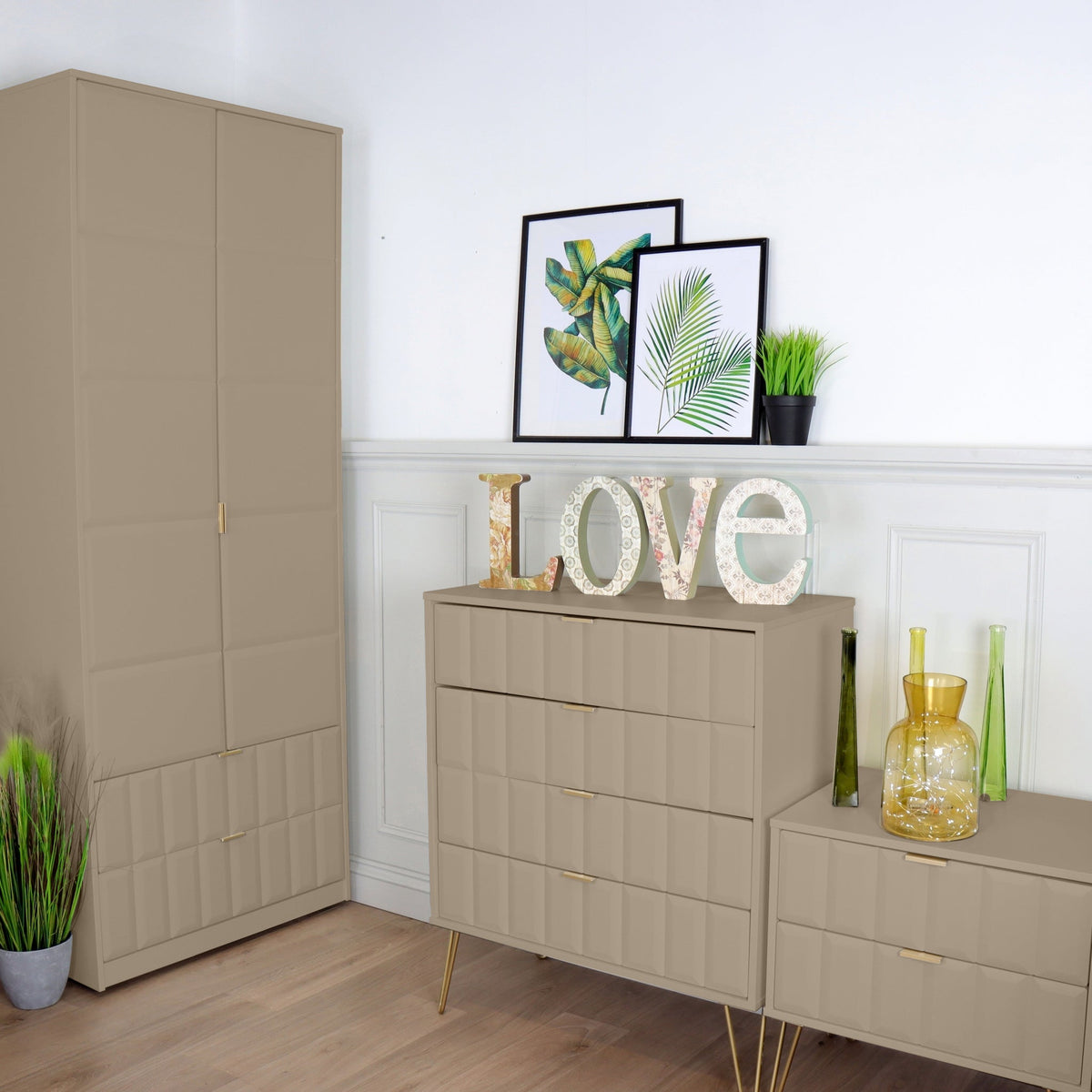 Harlow 2 Door Panelled Wardrobe