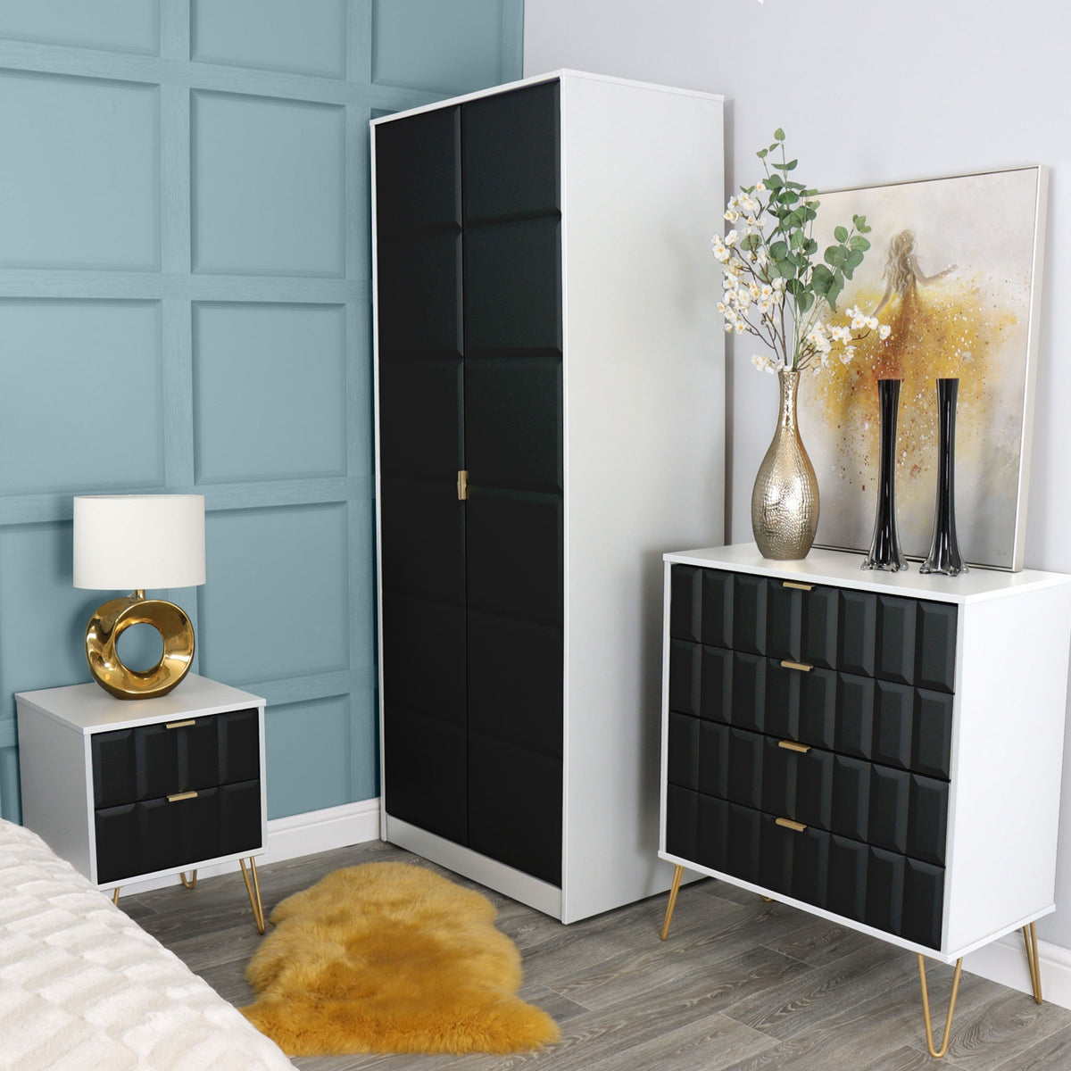 Harlow 2 Door Panelled Wardrobe