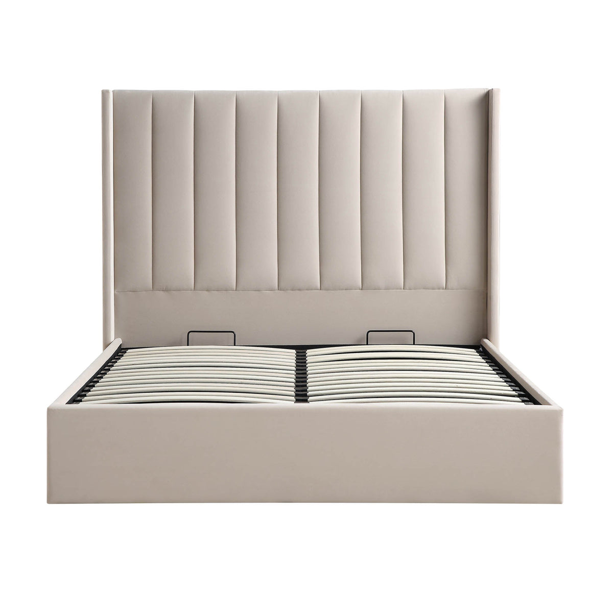 Wilton Champagne Velvet Ottoman Storage Bed
