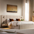 Tremezzo Oversized Ottoman Storage Bed, Champagne Velvet
