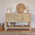 Jade 2 Door 2 Drawer Sideboard - Chalked Mango Wood