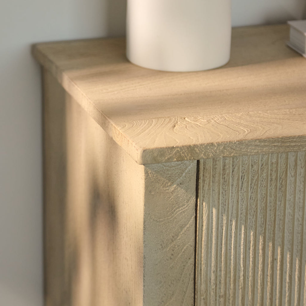 Jade 2 Door 2 Drawer Sideboard - Chalked Mango Wood