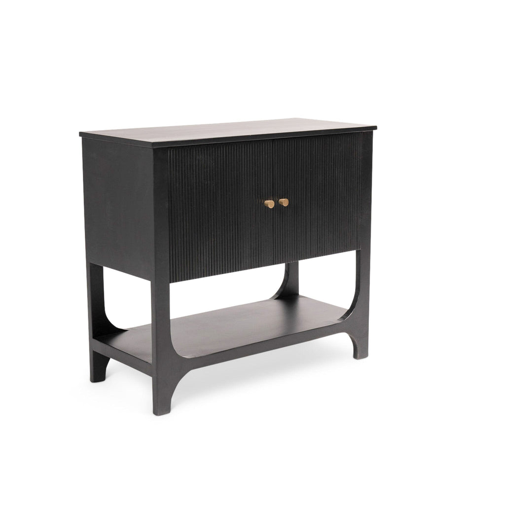 Jade 2 Door Small Sideboard - Black