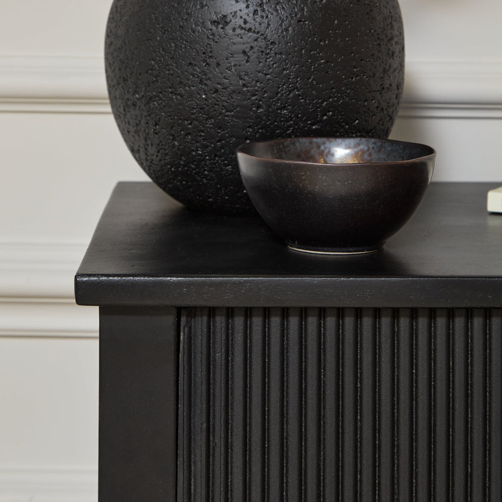 Jade 5 Drawer Tallboy - Jet Black