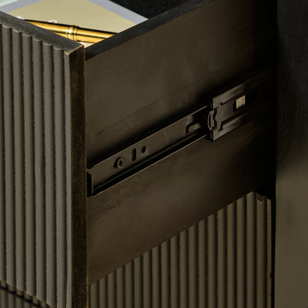 Jade 5 Drawer Tallboy - Jet Black