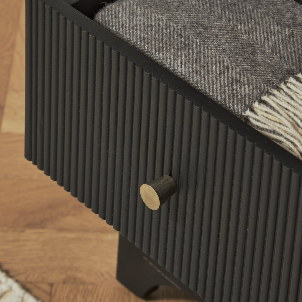 Jade 5 Drawer Tallboy - Jet Black