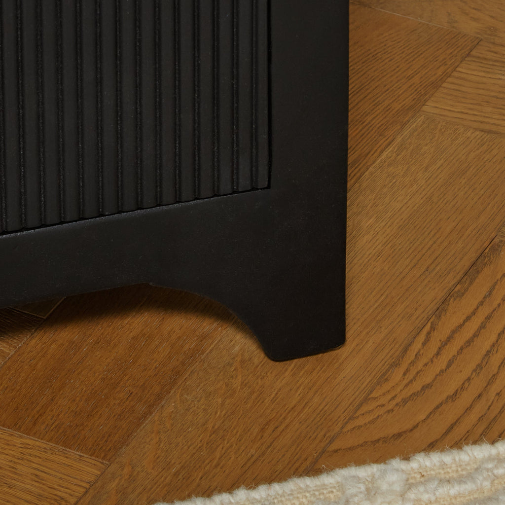Jade 5 Drawer Tallboy - Jet Black