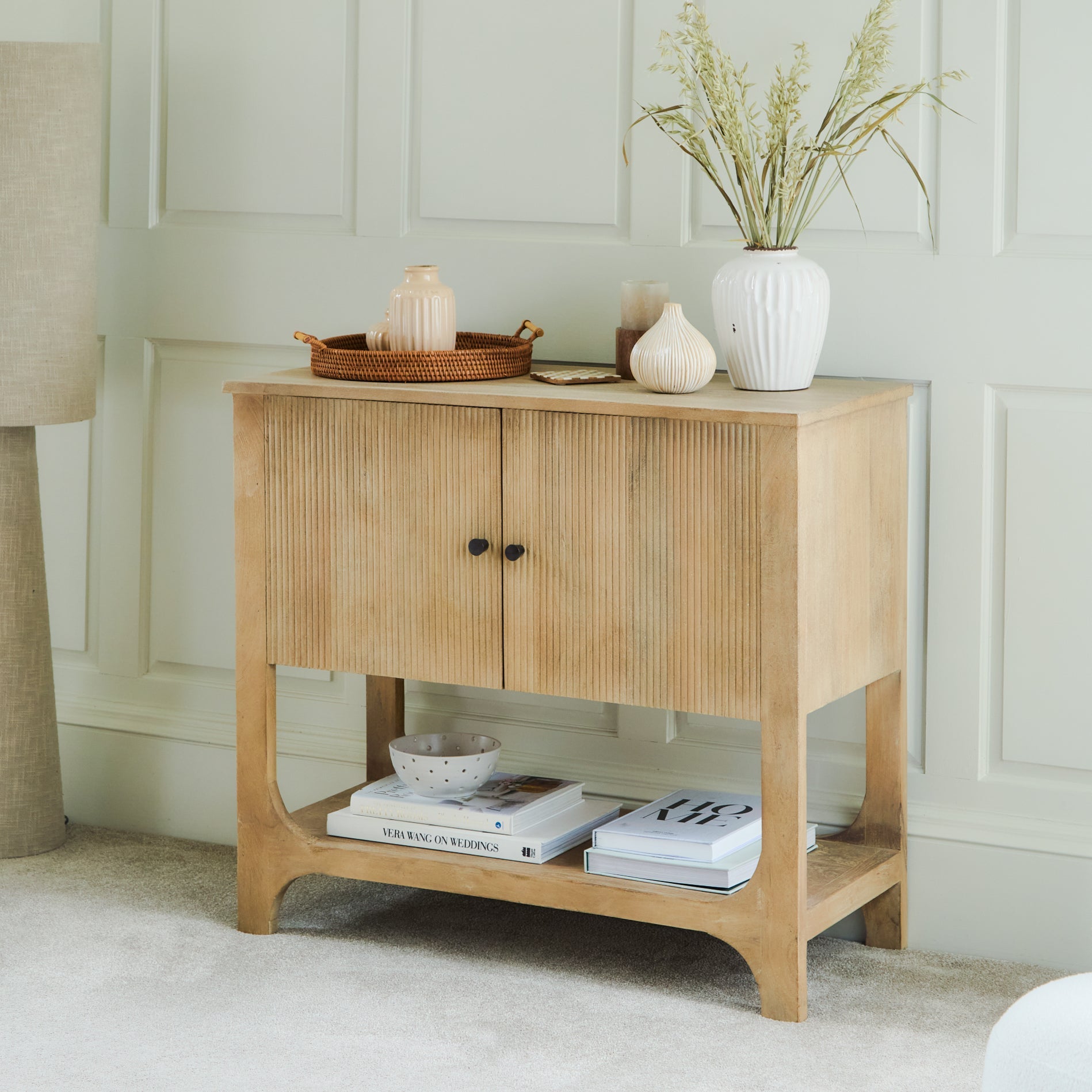 Jade 2 Door Sideboard - Chalked Mango Wood