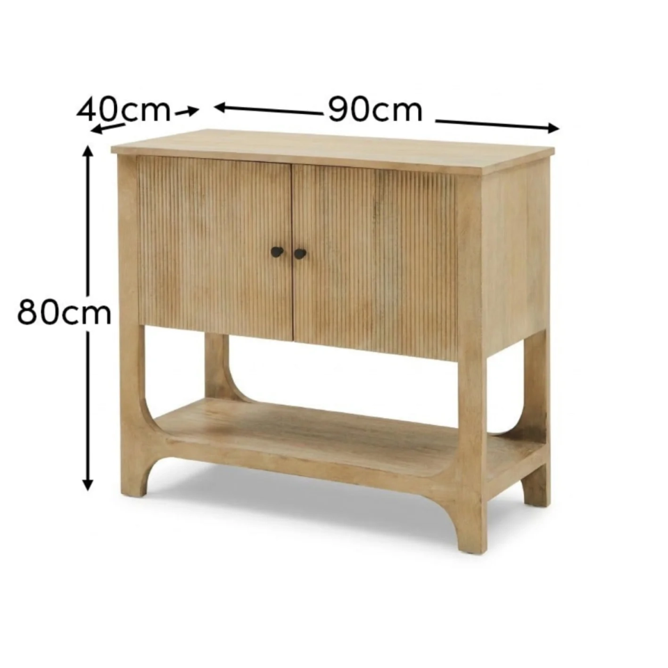 Jade 2 Door Sideboard - Chalked Mango Wood