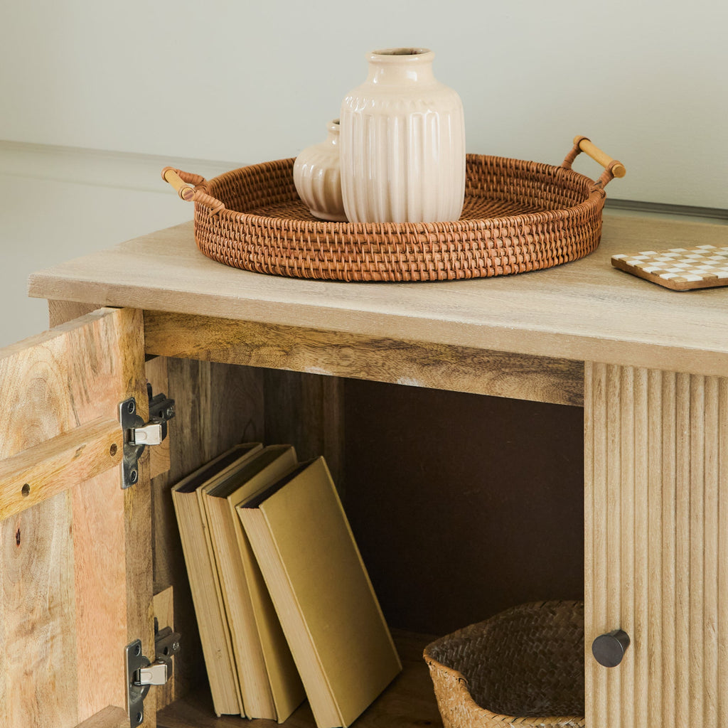 Jade 2 Door Sideboard - Chalked Mango Wood
