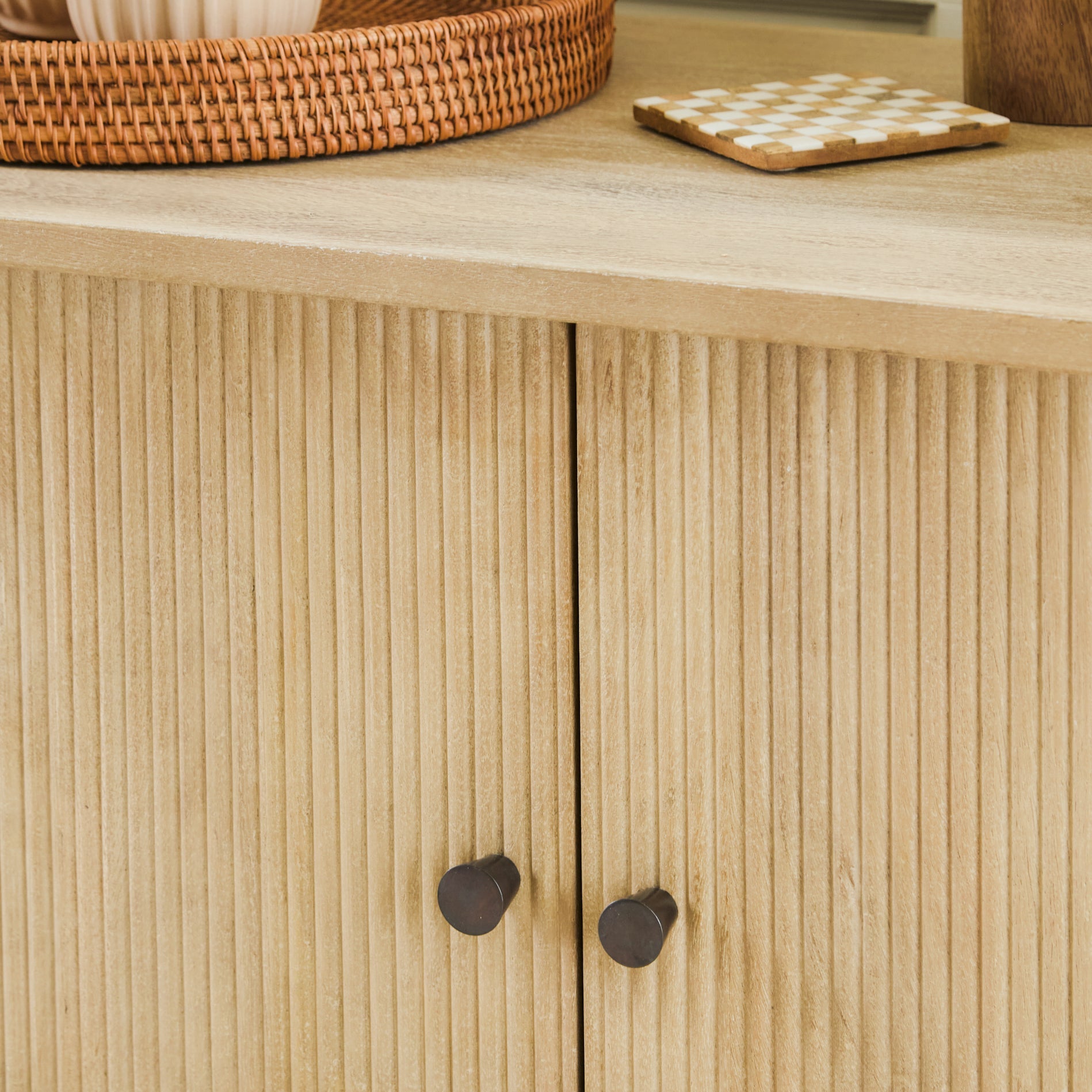 Jade 2 Door Sideboard - Chalked Mango Wood