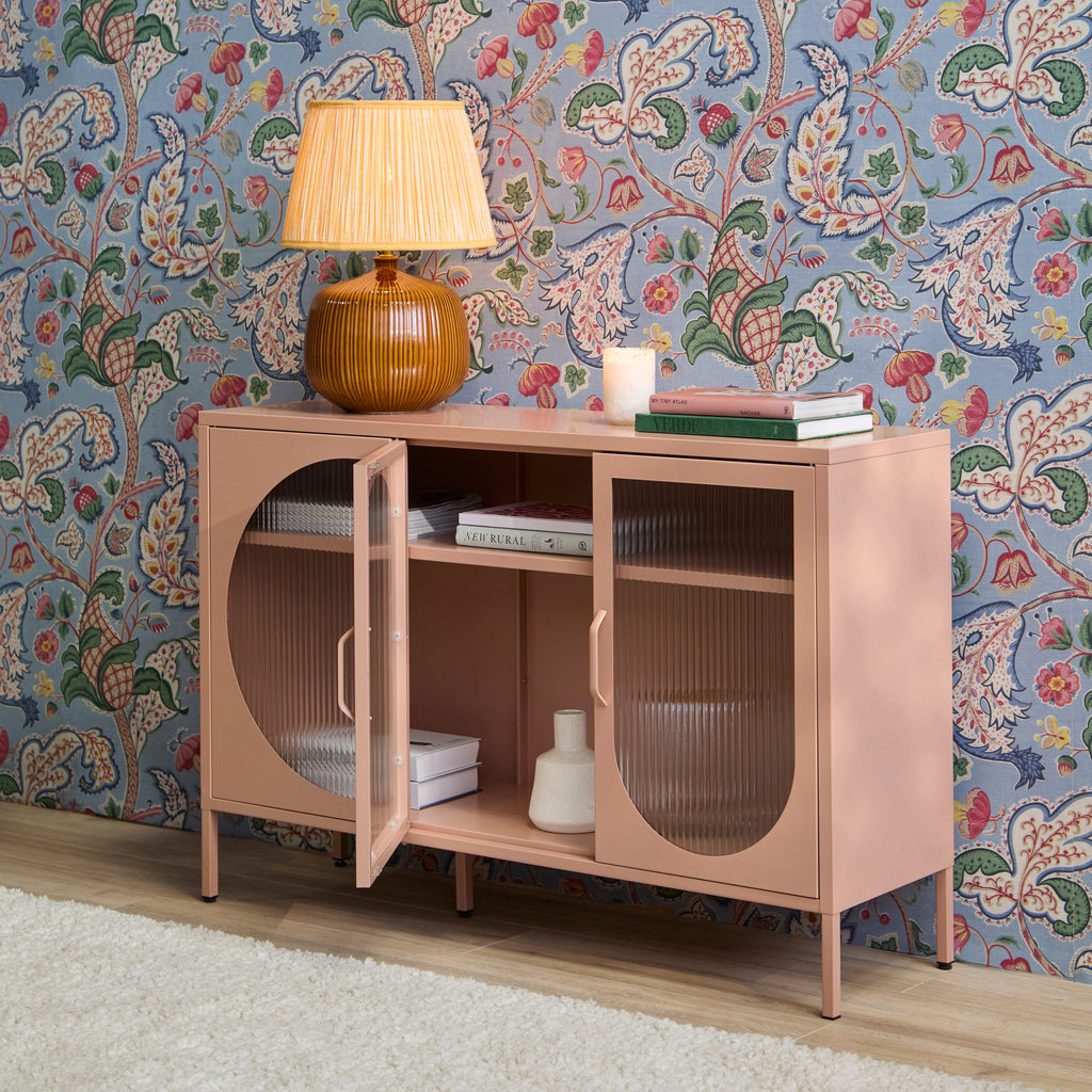 Conan 3 Door Sideboard - Blush Pink