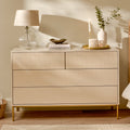 Luella 120cm 4 Drawer Fluted Chest of Drawers - Driftwood