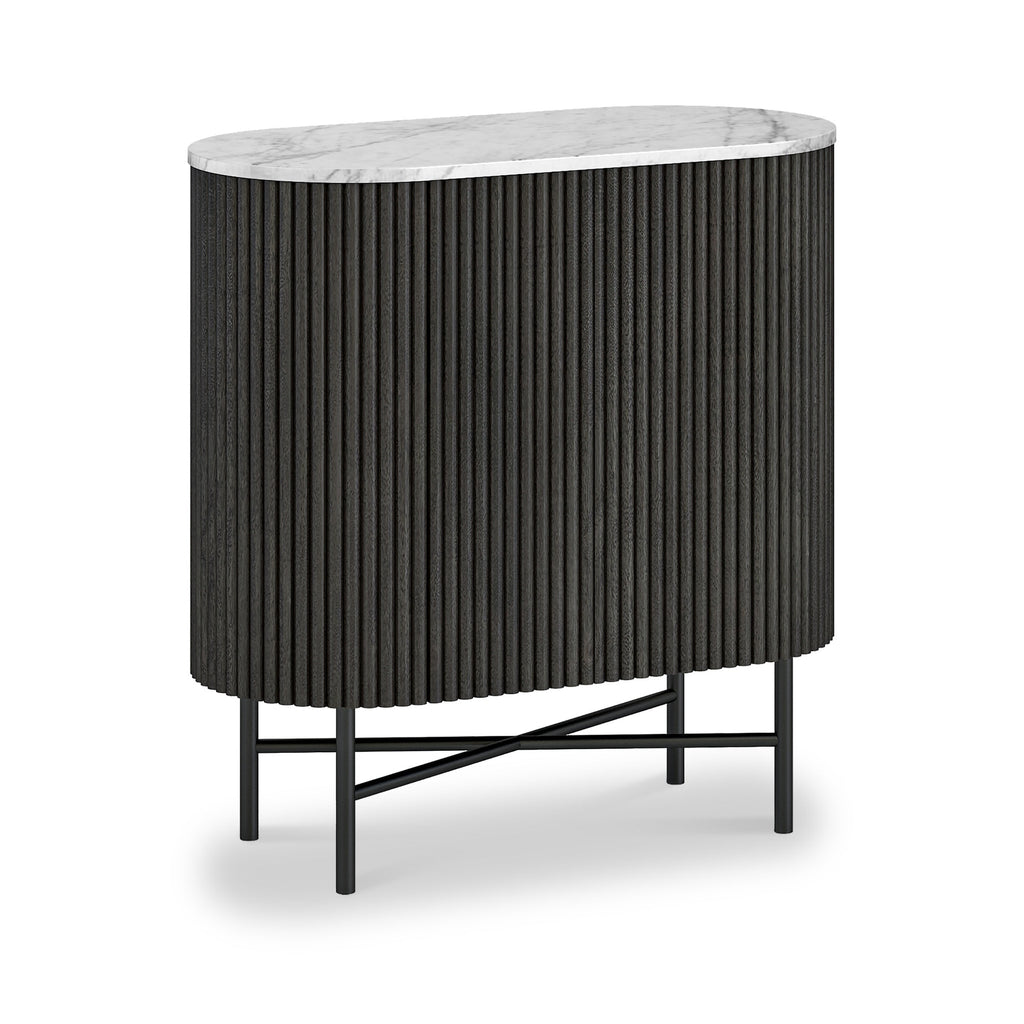 Milo Mango & Marble Fluted Mini Sideboard