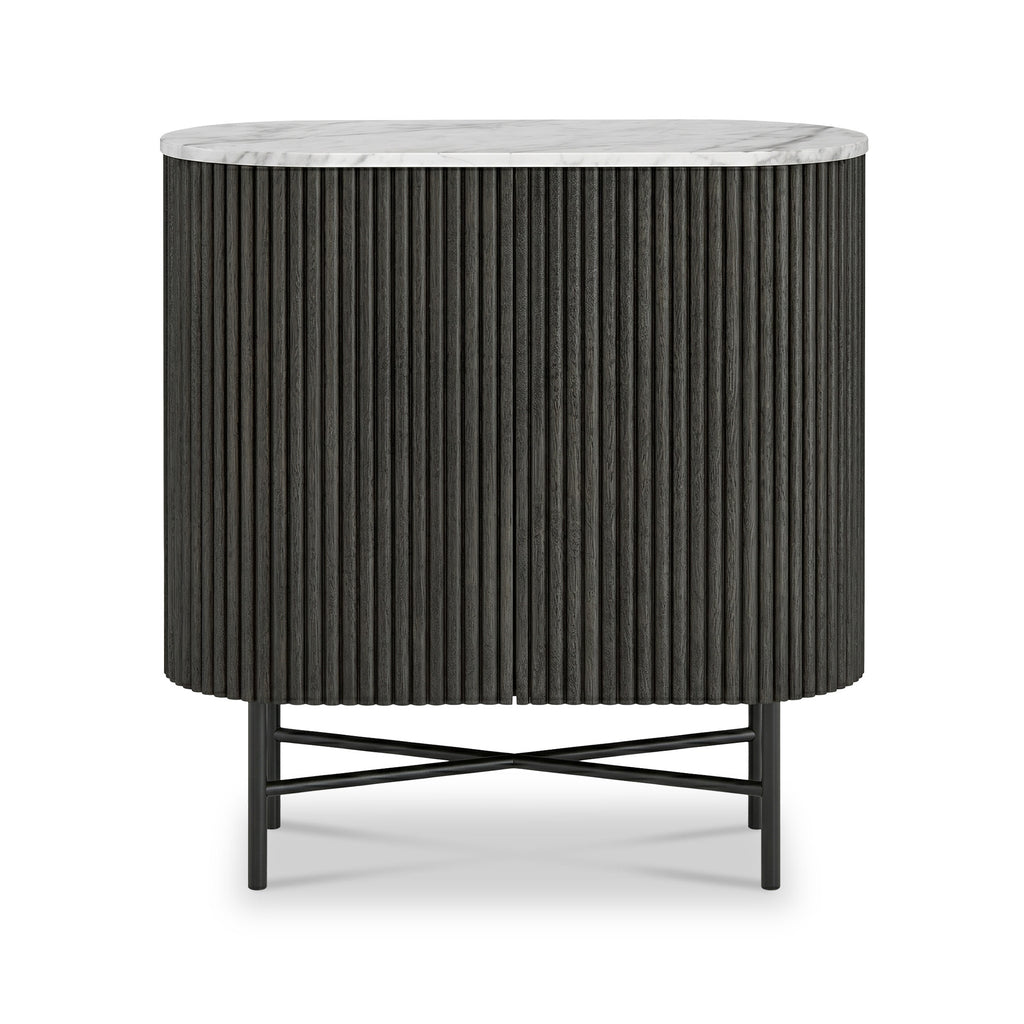 Milo Mango & Marble Fluted Mini Sideboard