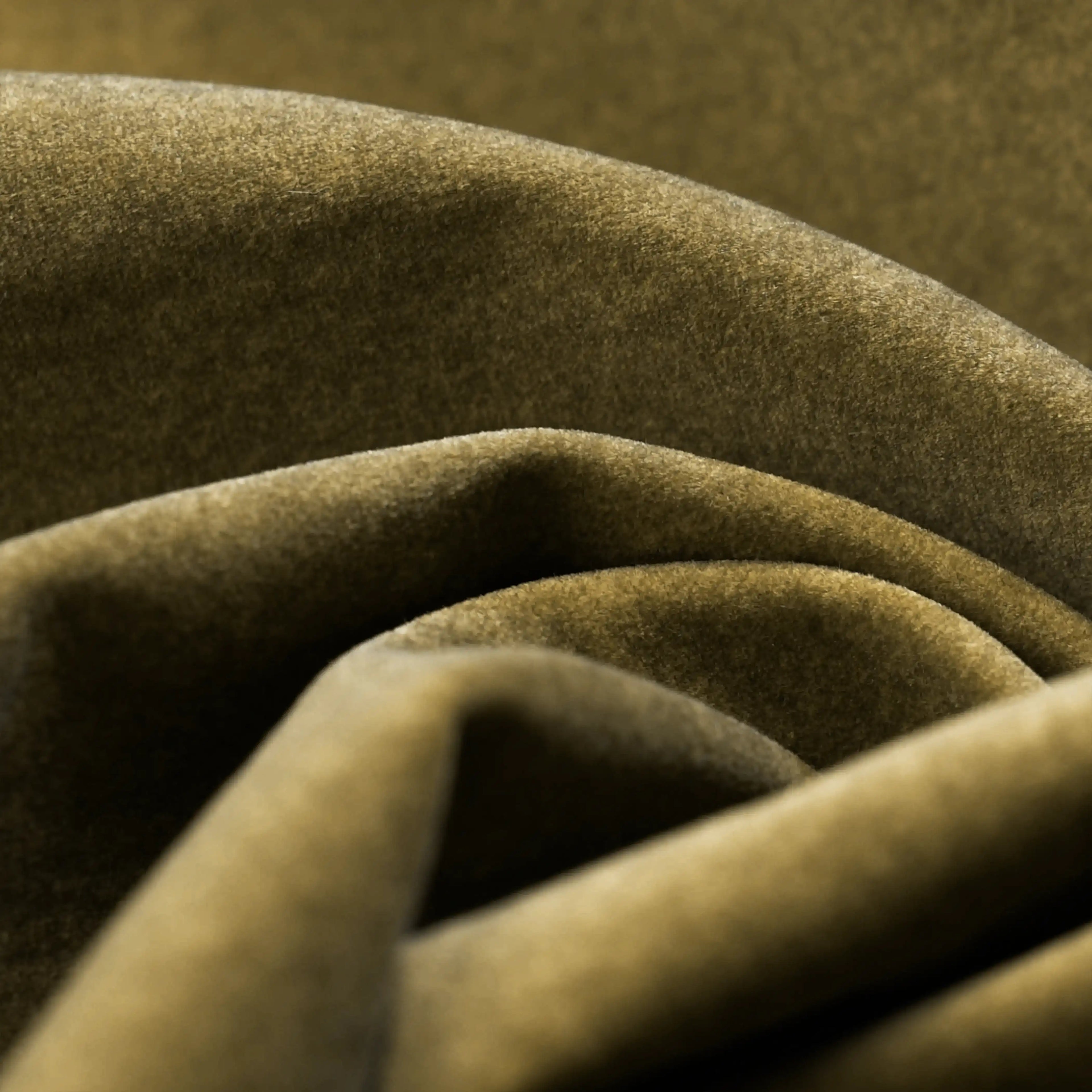 Ivan Storage Ottoman | Moss Green Sustainable Mohair Velvet