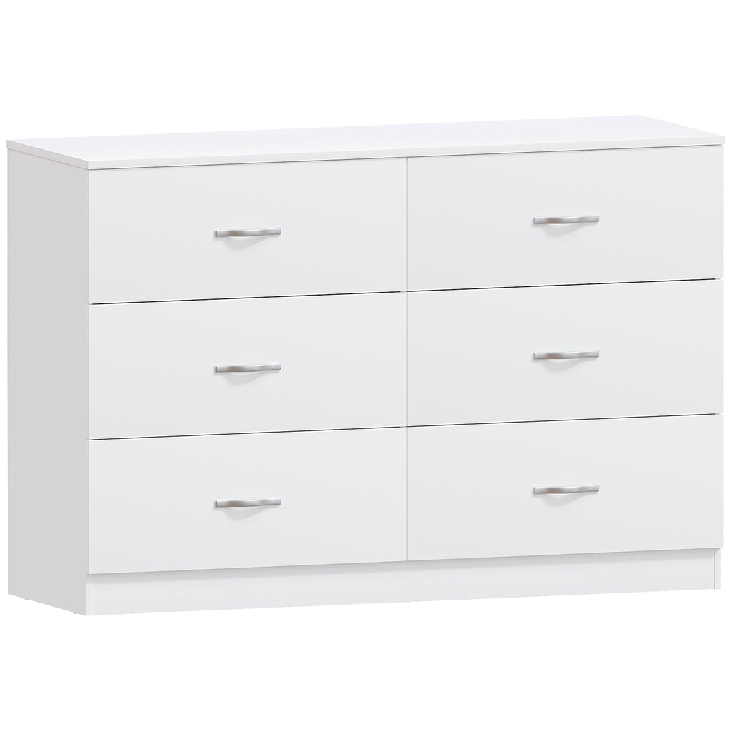 Riano 6-Drawer Chest, White