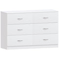 Riano 6-Drawer Chest, White