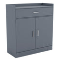 Dalby 2-Door 1-Drawer Shoe Cabinet, Grey