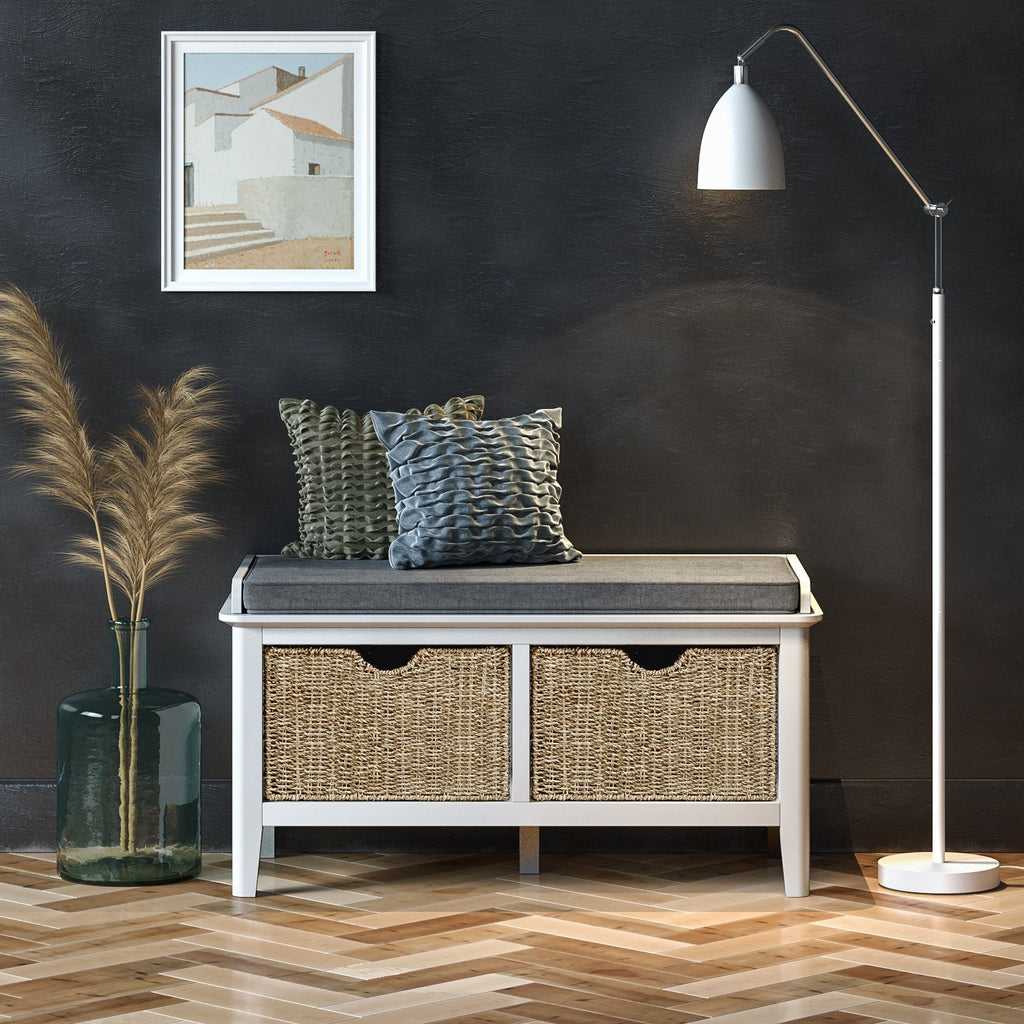 Chester White Storage Bench