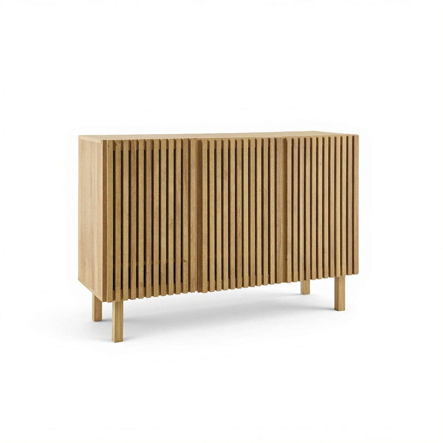 Nia 3 Door Large Sideboard - Washed Oak