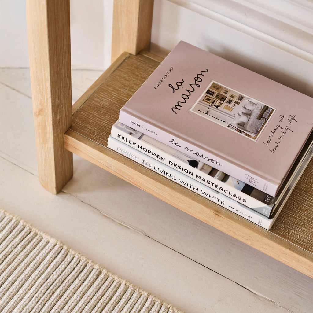 Noah Whitewash Oak 1 Drawer Console Table