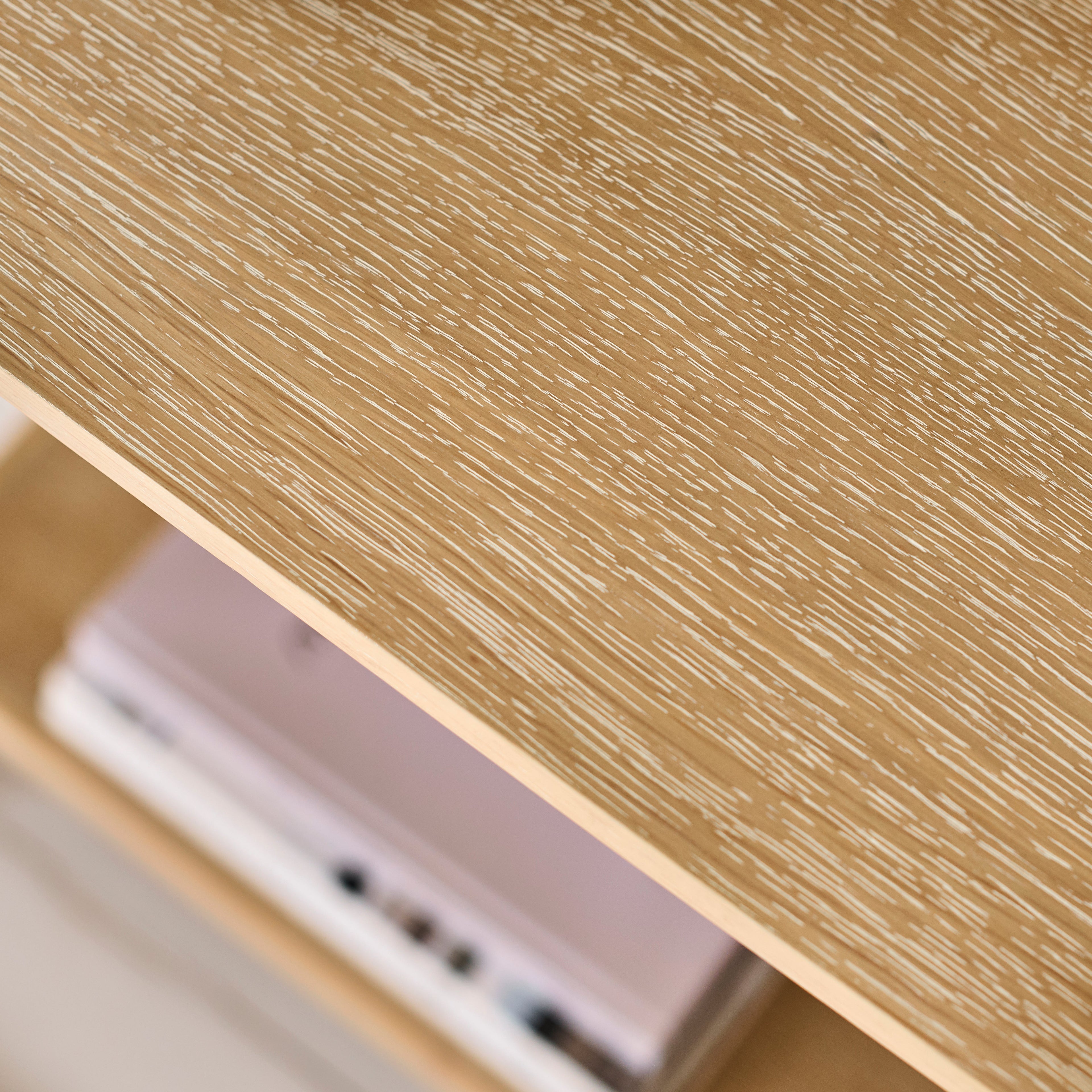 Noah Whitewash Oak 1 Drawer Console Table