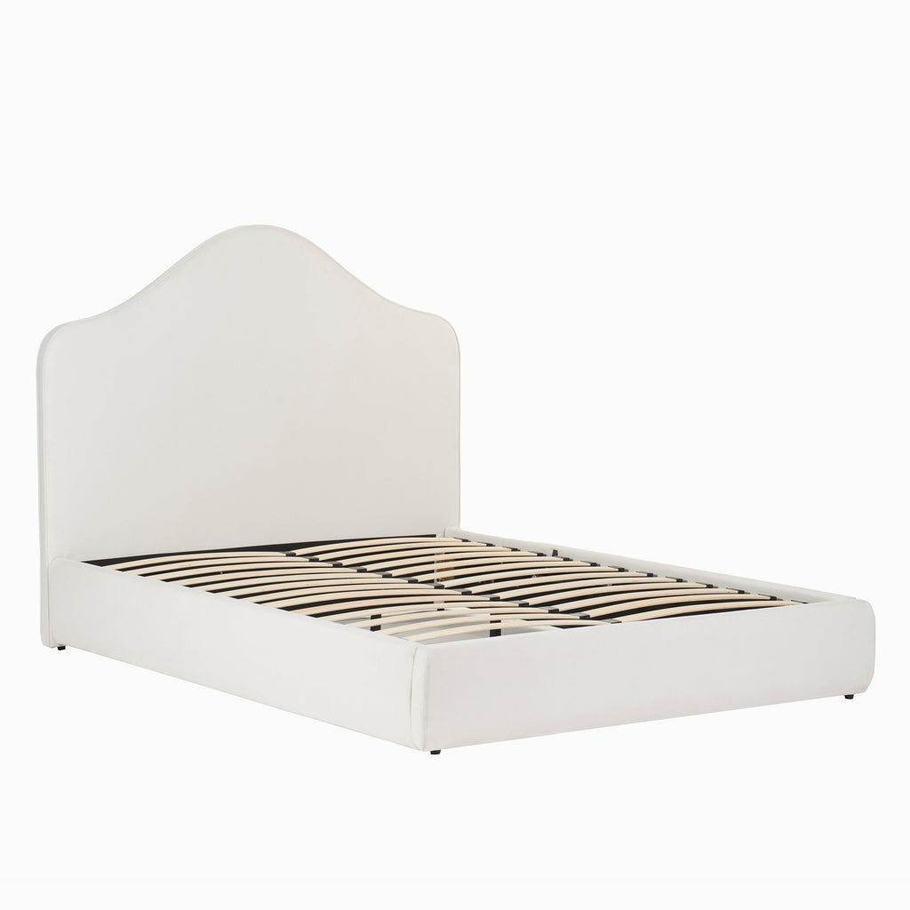 Odette Double Ottoman Bed - Ivory