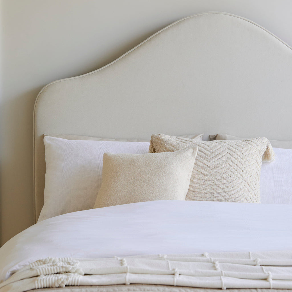 Odette King Size Ottoman Bed - Ivory