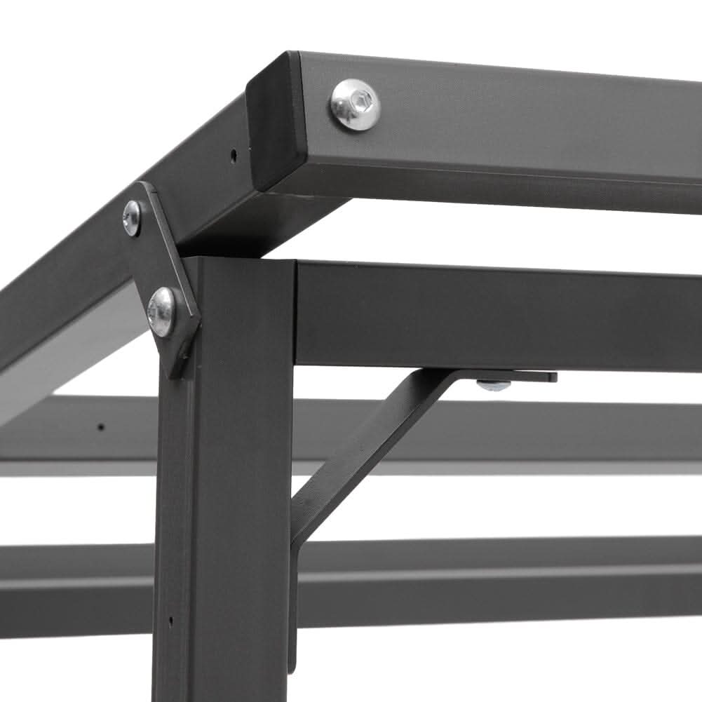 185cm W Garden Metal Tube Firewood Rack with Roof