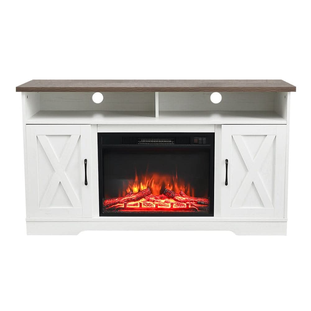 54inch W Freestanding Fireplaces Recessed Electric Fireplace TV Stand