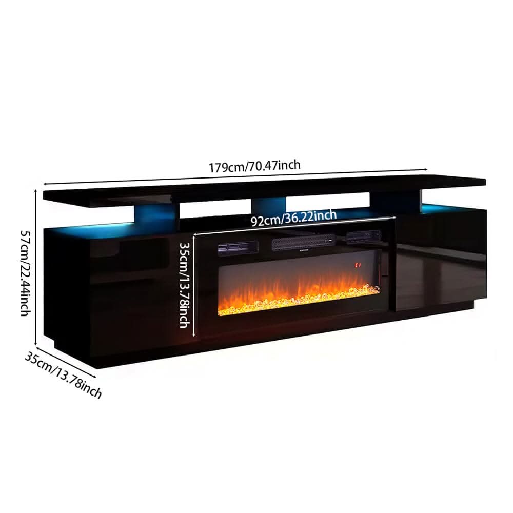70 inch Elegant and Functional Electric Fireplace TV Stand with Modern Features