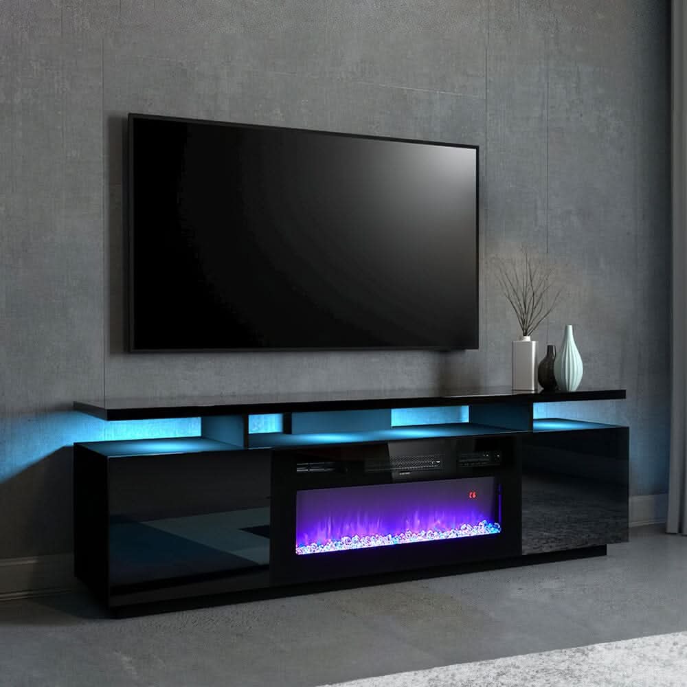 70 inch Elegant and Functional Electric Fireplace TV Stand with Modern Features