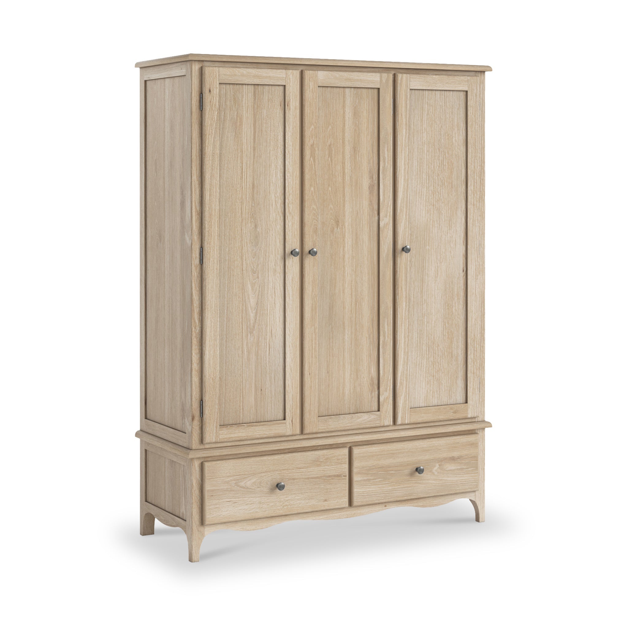 Celine Washed Oak Triple Wardrobe