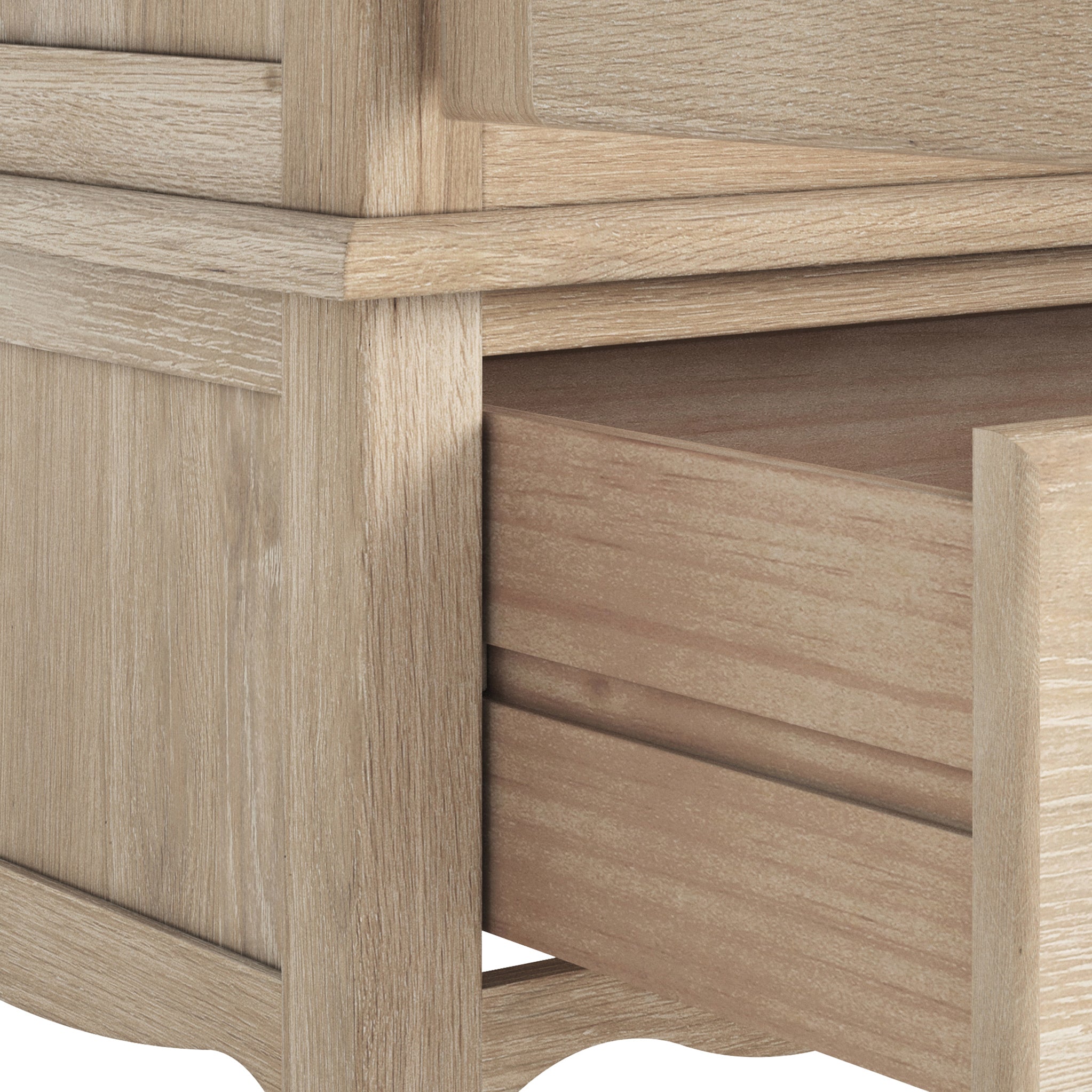 Celine Washed Oak Triple Wardrobe