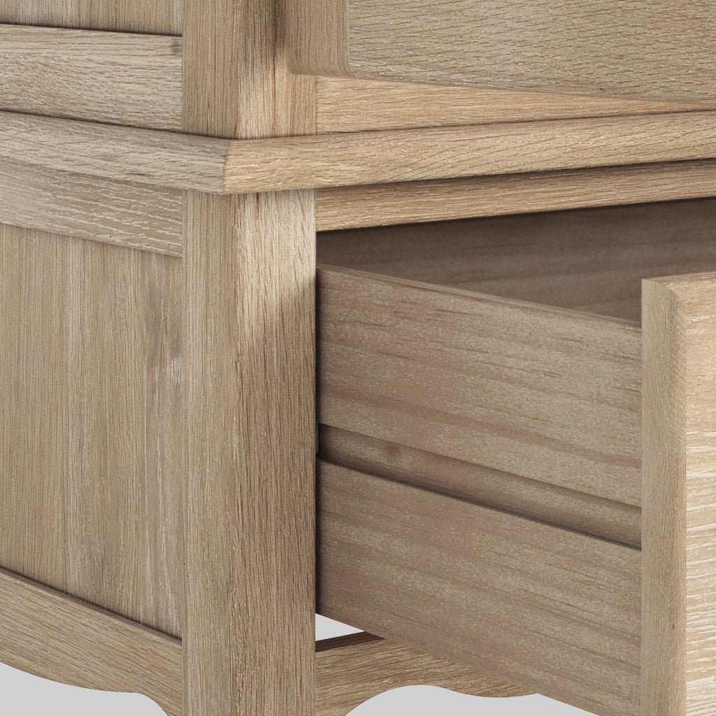 Celine Washed Oak 4 Door Wardrobe