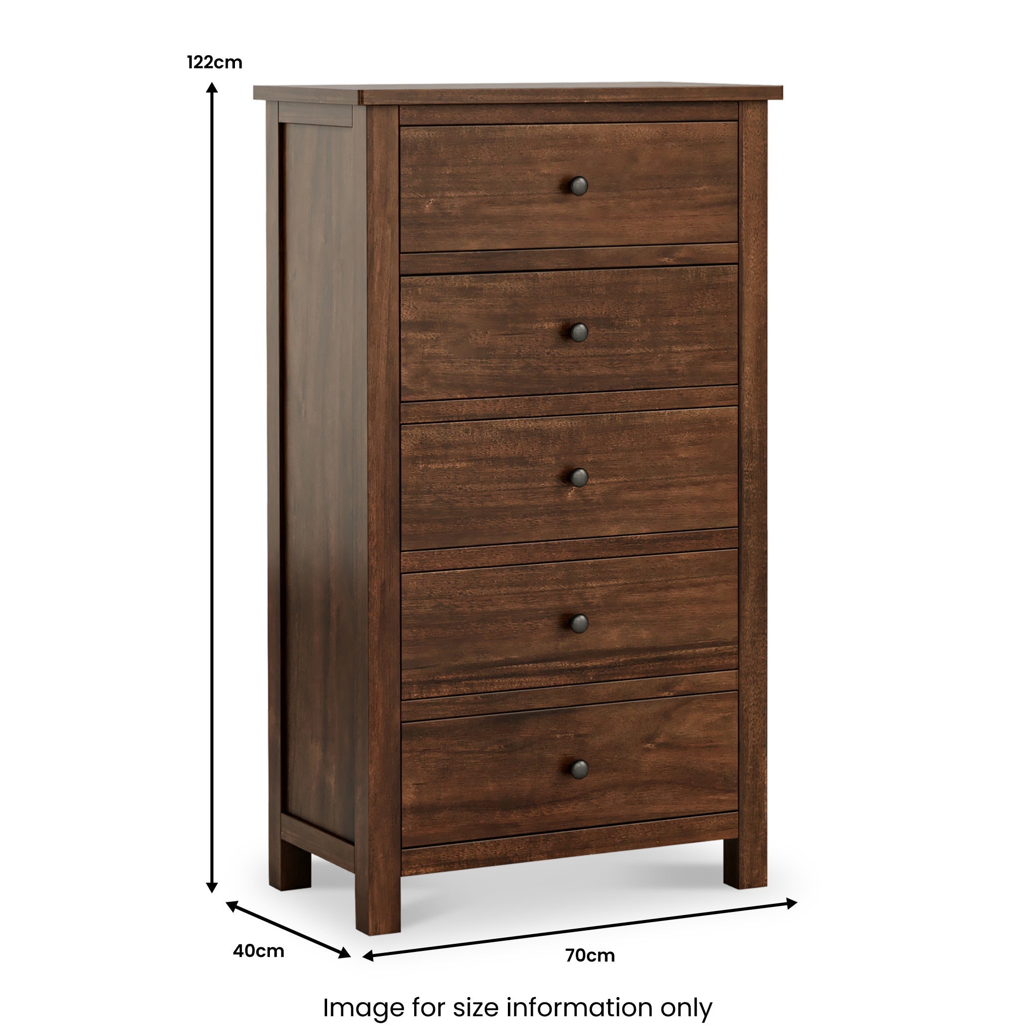 Duchy Acacia XL Tallboy Chest