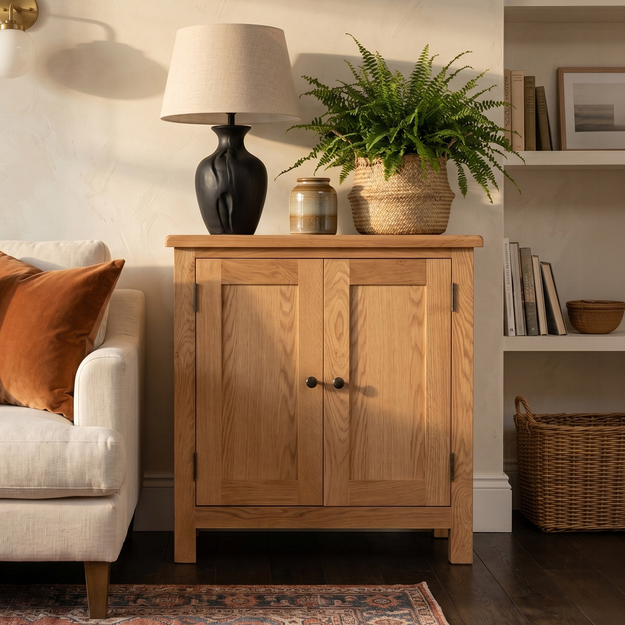 Surrey Oak Small Cupboard