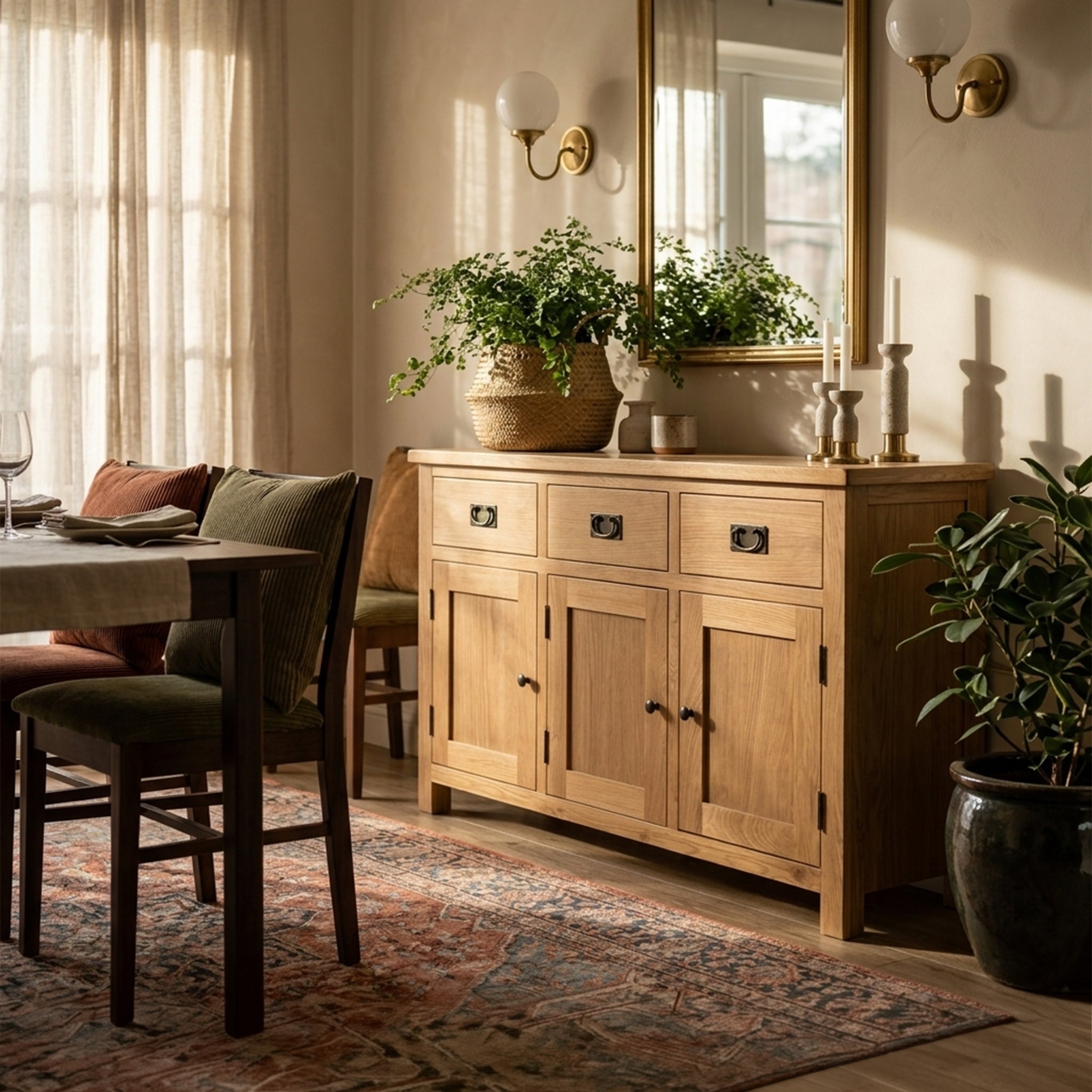 Surrey Oak Large Sideboard